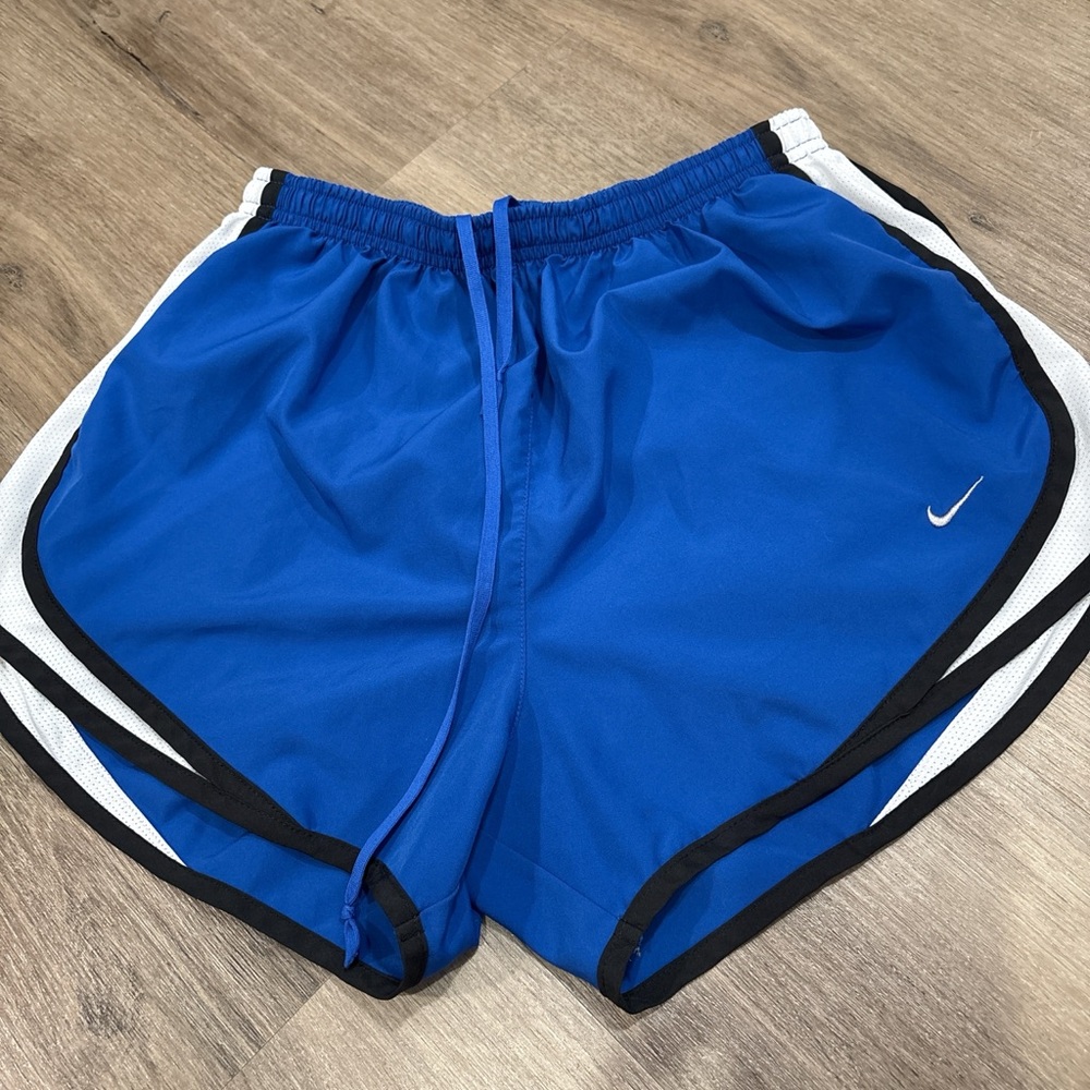 Nike Blue and Black Athletic Shorts